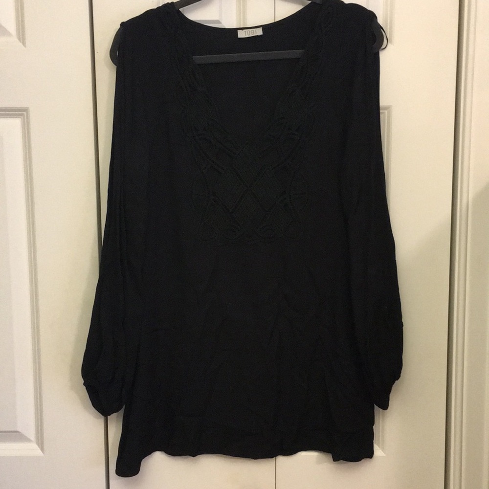 Tobi Open Sleeve Dress
